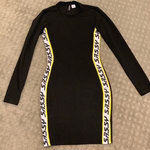 HM Black Knitted Dress